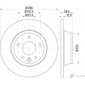 Тормозной диск DON 5028740980654 1223223573 LBDSA C PCD13912
