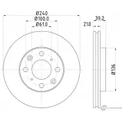 Тормозной диск DON ON CY3M Honda City PCD14272 5028740978552