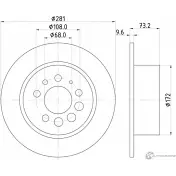 Тормозной диск DON PCD14392 CX76 2 5028740977852 1223223971