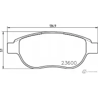 Тормозные колодки дисковые, комплект DON PCP1088 Peugeot 207 1 (WA, WC, PF1) Хэтчбек 1.9 D 69 л.с. 2008 – 2012 2 3600 8749D1541