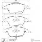 Тормозные колодки дисковые, комплект DON PCP1095 235 87 1194136167 23588