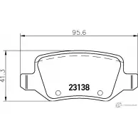 Тормозные колодки дисковые, комплект DON 23 138 PCP1125 Mercedes A-Class (W169) 2 Хэтчбек 2.0 A 160 CDI (1606. 1606) 82 л.с. 2004 – 2012 1QPU8M4
