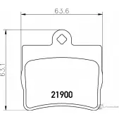 Тормозные колодки дисковые, комплект DON 7608D739 Mercedes C-Class (W202) 1 Седан 2.2 C 200 CDI (2034) 102 л.с. 1998 – 2000 PCP1150 219 00