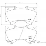 Тормозные колодки дисковые, комплект DON Toyota Land Cruiser Prado 24394 PCP1210 2 4386