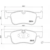 Тормозные колодки дисковые, комплект DON 1194136543 2 5014 PCP1216 25015