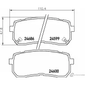 Тормозные колодки дисковые, комплект DON PCP1302 24 599 Kia Carnival (YP) 4 Минивэн 3.3 266 л.с. 2015 – 2024 24600