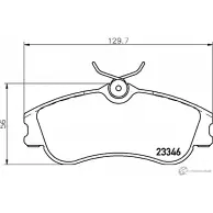 Тормозные колодки дисковые, комплект DON FC1TLP PCP1407 233 46 Peugeot 206 1 (2EK) Универсал 1.6 Flex 110 л.с. 2005 – 2008