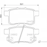 Тормозные колодки дисковые, комплект DON 1194137118 24661 PCP1418 24 435