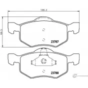 Тормозные колодки дисковые, комплект DON Ford Escape 2 (CD2, ZD) Кроссовер 2.3 4WD 155 л.с. 2007 – 2008 2 3787 23788 PCP1476