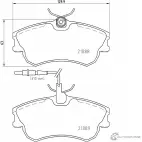Тормозные колодки дисковые, комплект DON PCP1486 2 1888 21889 1194137311