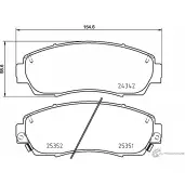 Тормозные колодки дисковые, комплект DON 243 42 Honda Crosstour 1 (TF) Кроссовер 3.5 275 л.с. 2009 – 2012 25351 PCP1502