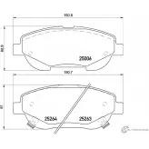 Тормозные колодки дисковые, комплект DON 1194137394 PCP1516 24948 2 4947