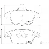 Тормозные колодки дисковые, комплект DON 1194137514 PCP1564 24558 2 4557