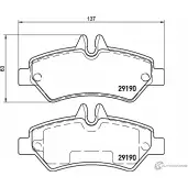 Тормозные колодки дисковые, комплект DON 5BZX6 29190 190 1 5 T3035 Mercedes Sprinter (906) 2 Фургон 2.1 (3T) 214 CDI (9011. 9013) 143 л.с. 2016 – 2025 PCP1632