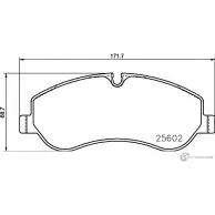 Тормозные колодки дисковые, комплект DON M7QG4FX 25602 170 2 4 PCP1646 1424220771