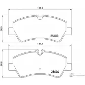 Тормозные колодки дисковые, комплект DON 1424220778 JVPNFRT PCP1653 25603 178 1 5