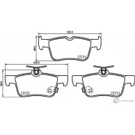 Тормозные колодки дисковые, комплект DON PCP1715 Ford Focus 4 (CEW, C519) 2018 – 2020 Y1BW Q0O