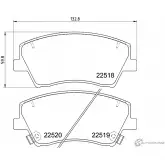 Тормозные колодки дисковые, комплект DON JW59 FPR PCP1785 1437030729