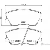 Тормозные колодки дисковые, комплект DON 6 ETYU5G PCP1832 1437030732