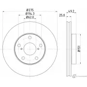 Тормозной диск NISSHINBO ND1015K 1276518503 4260480930563 3Y VY1