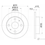 Тормозной диск NISSHINBO NQ OMU ND1098K 4260480941583 1276519005