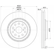 Тормозной диск NISSHINBO ND1120K TS NKZ3J Lexus LS (XF50) 5 Седан