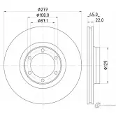 Тормозной диск NISSHINBO ND3012K 1276519443 K LL18 4260480931973