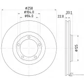 Тормозной диск NISSHINBO ND3021 B9QZ CM 1276519485 4260480929642