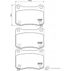 Тормозные колодки дисковые, комплект NISSHINBO Lexus IS (XE20) 2 Седан 5.0 IS F (USE20) 423 л.с. 2007 – 2013 B T847 NP1148