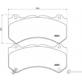 Тормозные колодки дисковые, комплект NISSHINBO NP2065 Nissan GT-R (R35) 1 Купе 3.8 V6 540 л.с. 2012 – 2025 25859 25 849