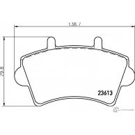 Тормозные колодки дисковые, комплект NISSHINBO NP2093SC ZAV61 5V 1437029519