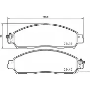 Тормозные колодки дисковые, комплект NISSHINBO X UE1NT NP2106 Nissan Leaf (ZE1) 2 2017 – 2020