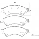 Тормозные колодки дисковые, комплект NISSHINBO NP5049 Ford Ranger 6 (T6, TKE) Пикап 2.5 i 166 л.с. 2011 – 2025 NRV 3Y5