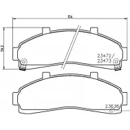 Тормозные колодки дисковые, комплект NISSHINBO UN HIULS NP5056 1437029641