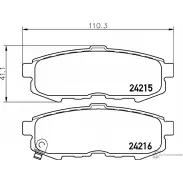 Тормозные колодки дисковые, комплект NISSHINBO Mazda MPV (LW) 2 Минивэн 3.0 i V6 200 л.с. 2002 – 2006 NP5057 AD9 MA