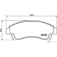 Тормозные колодки дисковые, комплект NISSHINBO NP5059 2Q X2C Ford Ranger 4 (ER, EQ) Пикап 2.5 TD 4x4 109 л.с. 1999 – 2006