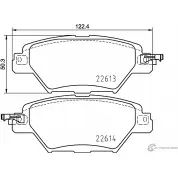 Тормозные колодки дисковые, комплект NISSHINBO 22614 Mazda CX-9 (TC) 2 2016 – 2020 22 613 NP5070