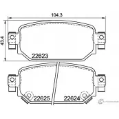 Тормозные колодки дисковые, комплект NISSHINBO NP5072 Mazda 3 (BM, BN) 3 Седан 1.5 100 л.с. 2014 – 2025 9UB9 UC