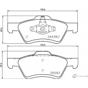 Тормозные колодки дисковые, комплект NISSHINBO NP5075 3R8MY1 6 Ford Escape 2 (CD2, ZD) Кроссовер 2.3 150 л.с. 2007 – 2012