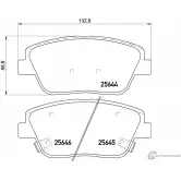 Тормозные колодки дисковые, комплект NISSHINBO Hyundai Grandeur (HG) 5 2012 – 2017 NP6049 25645 256 44