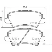 Тормозные колодки дисковые, комплект NISSHINBO UOL9 L NP6157 Kia Picanto (JA) 3 Хэтчбек 1.2 MPI 84 л.с. 2020 – 2025
