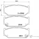 Тормозные колодки дисковые, комплект NISSHINBO Suzuki Swift (MZ, EZ) 2 2004 – 2010 G DS3H NP9023