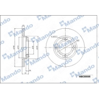 Тормозной диск MANDO MBC030005 1439987725 DNP2 U