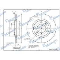 Тормозной диск MANDO MBC030008 N5L2 D5 Citroen C3 1 (FC, PF1) Хэтчбек 1.4 i 73 л.с. 2002 – 2024