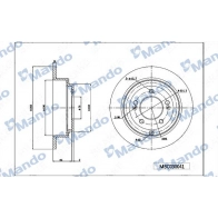 Тормозной диск MANDO MBC030041 Kia Opirus (GH) 1 Седан 3.5 203 л.с. 2003 – 2024 5CF9 1O