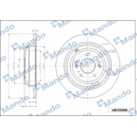 Тормозной диск MANDO MBC030066 YEI HS1 1439987785