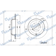 Тормозной диск MANDO MBC030067 Kia Mohave (HM) 1 Внедорожник 3.0 CRDi 4WD 250 л.с. 2007 – 2025 XC1 KH2
