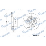 Тормозной диск MANDO Honda CR-Z 1 (ZF) Купе 1.5 Hybrid 124 л.с. 2010 – 2013 3 PVCR MBC030121