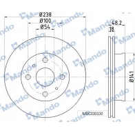 Тормозной диск MANDO Toyota Corolla (E100) 7 Хэтчбек 5д QQYDC 4N MBC030130