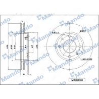 Тормозной диск MANDO S FC95Y Mitsubishi Space Wagon MBC030134